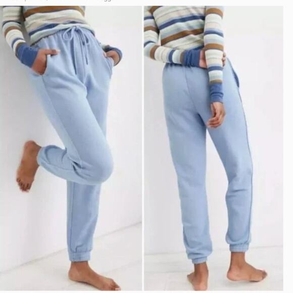 aerie Pants - Aerie ANYTIME The Sweat High Waisted Blue Jogger Size Medium Long